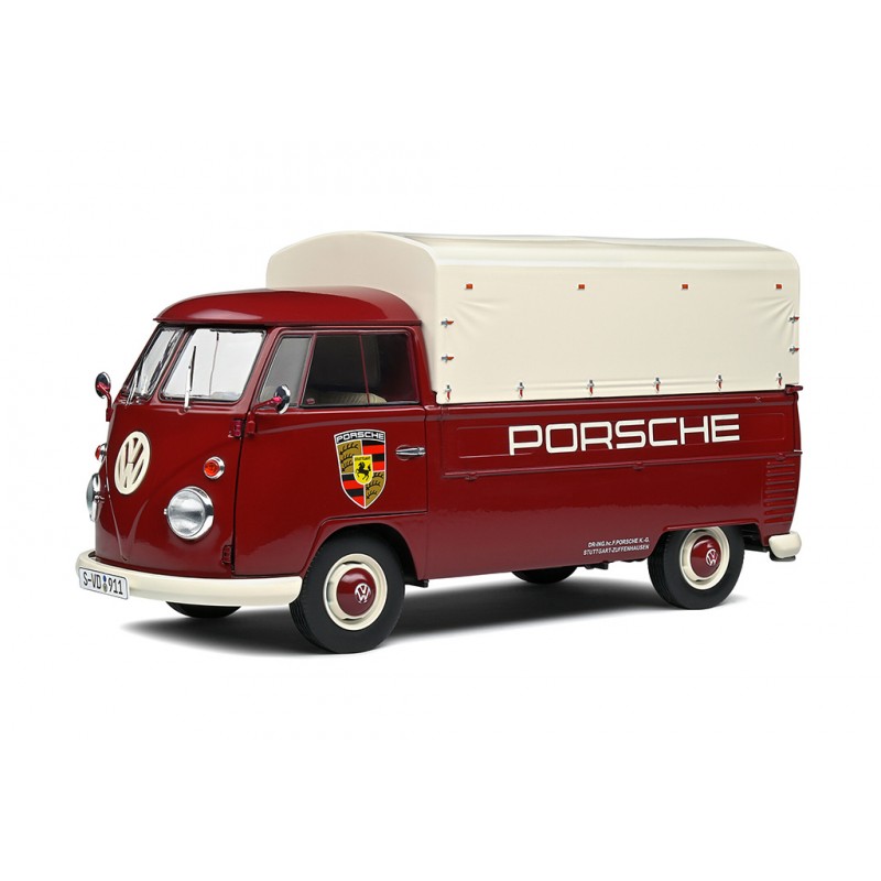 Solido Volkswagen Combi T1 Pick-Up Porsche Service 1950 Red
