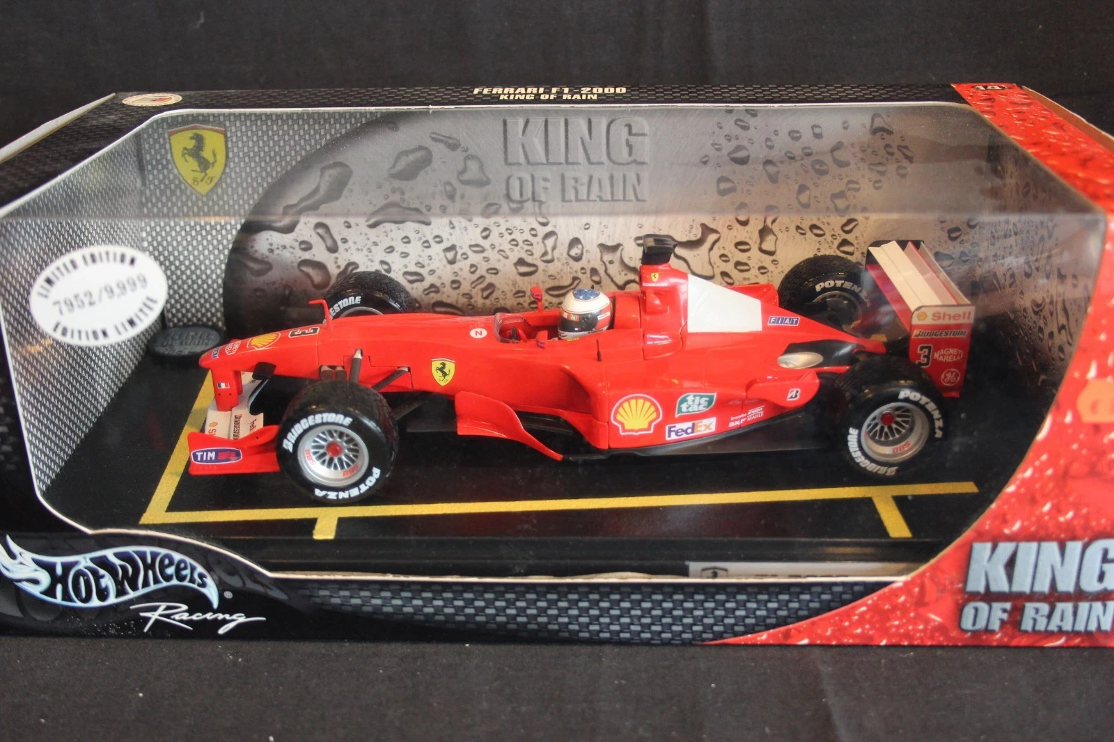 Hot Wheels Ferrari F1-2000 #3 King of Rain Michael Schumacher King of Rain