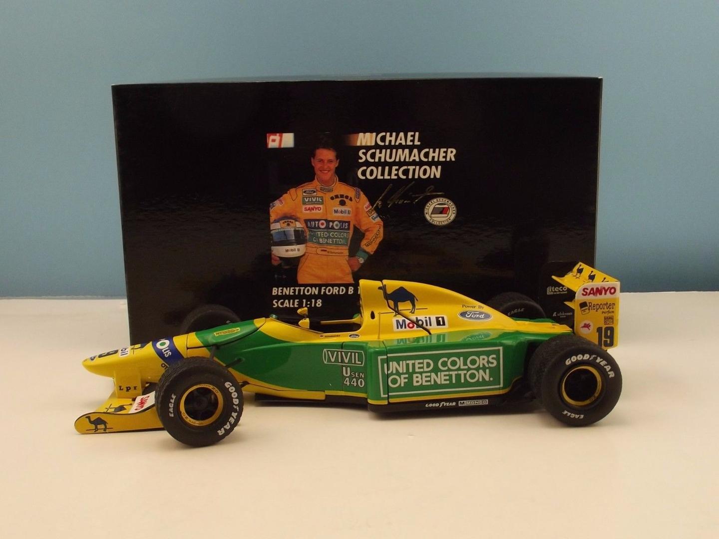 Minichamps Benetton Ford B192 #19 Belgian GP Winner 1992 Michael Schumache