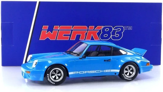 Werk 83 Porsche 911 Carrera 3.0 RSR 1973 - Light Blue w/White Stripes 