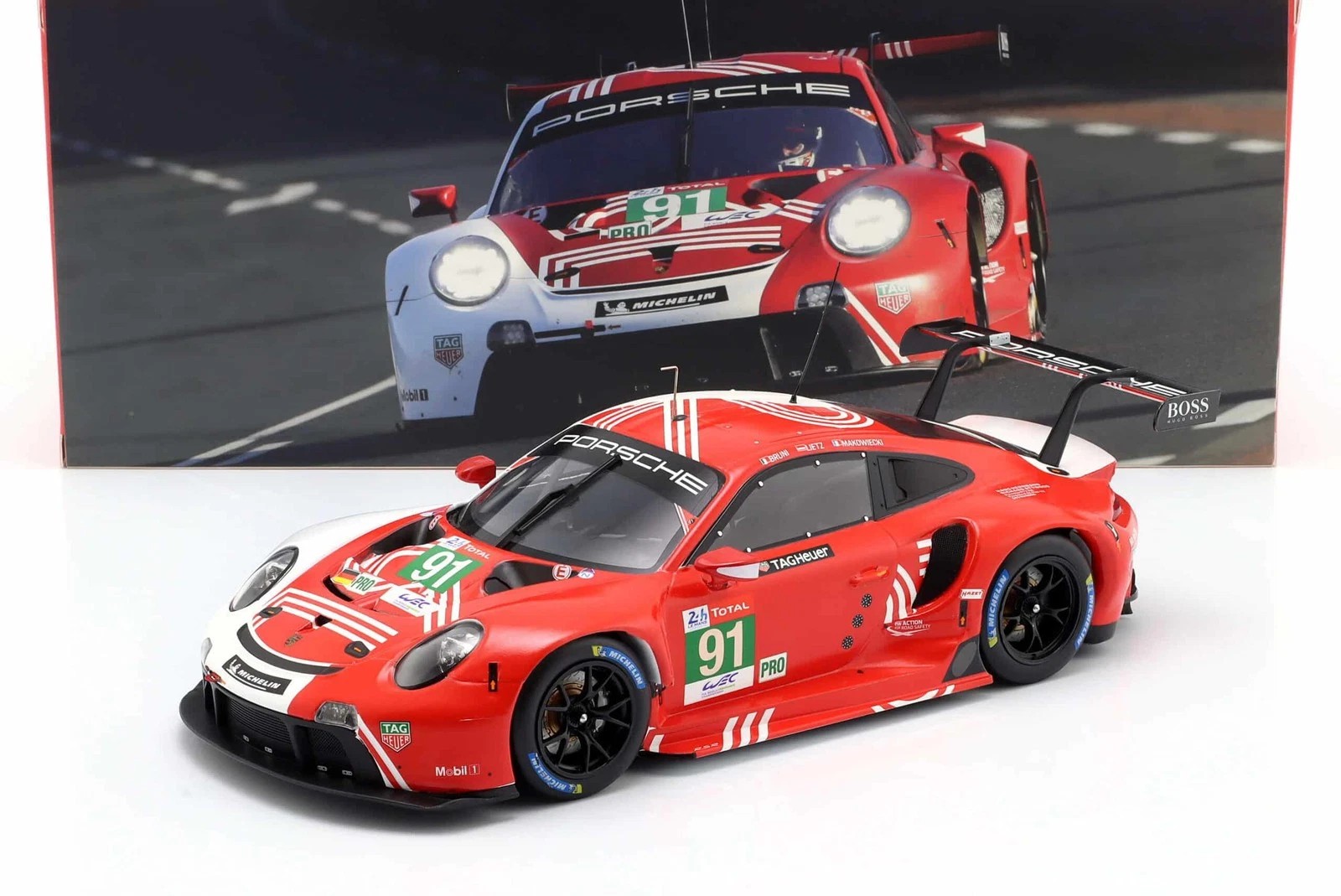 IXO Porsche 911 RSR GT Team #91 24h Le Mans 2020 Bruni, Lietz, Makowiecki 